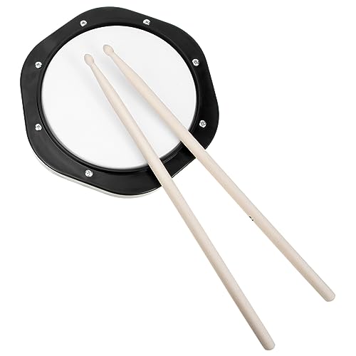 VANZACK 1Set Practice Drum Pad Silent Drumming Accessory for Beginners Durable Rubber Material for Home Use Includes Pouch for and Transport