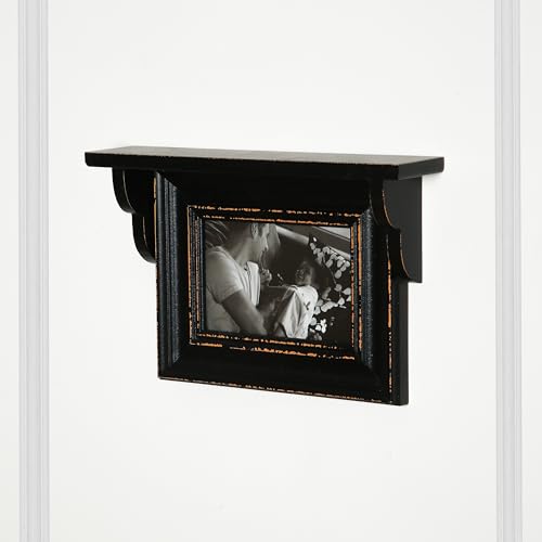 Image of 4x6 Inch Kids Horizontal modern style Photo Frame with Shelf for Home Decor - Perfect for living room Kids Room Office Shop 4 X 6 Inch (Black)