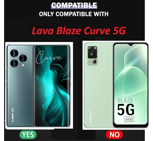 Image of COVERBLACK Soft Rubber Silicon Clear Back Cover Compatible Model for Lava Blaze Curve 5G - Transparent