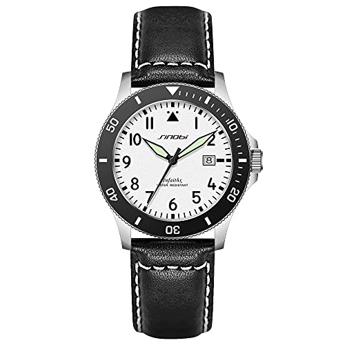 Montres-bracelets lumineuses pour hommes étanches et faciles à lire