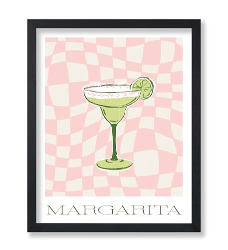 Poster Master Margarita Poster - Retro Alcohol Print - Cocktail Art - Bar Cart Design - Sketch Design - Modern Illustration - Chic Boho Decor - Aesthetic Bar or Kitchen Decor - 8x10 UNFRAMED