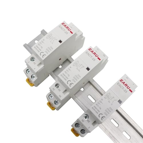 Contacteur modulaire 25V 2NC pour rail DIN - Relais de commande domestique 12V - 8