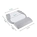 Newzealkids Baby Wedge Pillow, Infant Sleep Wedge for Crib, Anti Reflux Pillow Baby Wedge Pillow for Acid Reflux, Universal Bassinet Wedge,15-Degree Incline Makes Baby Sleep Better(Grey)