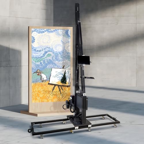 3D UV Wall Printer Machine with Adjustable Distance and Horizontal Correction Functions, Commercial Wall Printing System for Large Custom Artwork