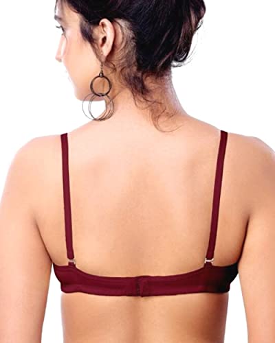 Image of Brida Breathable Cotton Non-Padded Transparent Bra - Comfortable, Stylish, and Lightweight Lingerie for Women - Monica