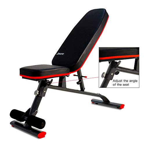 JOROTO Adjustable Weight Bench Utility Workout Bench (800 lbs) for Full Body Exercise