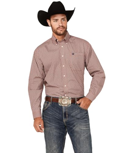Cinch Western Shirt Mens Long Sleeve Geometric Print Button MTW1105804