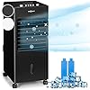 OneConcept Condizionatore Portatile Senza Tubo 65W 3 in 1, Umidificatore, Climatizzatore Portatile Silenzioso, Ventilatore Aria Fredda, Raffrescatore d’Aria 360m³/h, Serbatoio da 6L, Timer 2 Ore