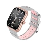 COLMI P86 Curved Screen Smartwatch, AMOLED Screen, Smart Watch for Men Women, Heart Rate/Blood Oxygen/Sleep Monitoring, 100+ Exercise Modes. (Rose Gold)