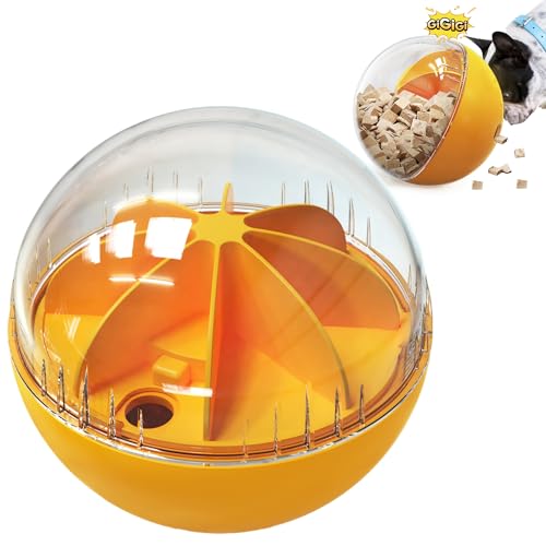 Enrichment Interactive Dog Treat Toy - Level 1 Mental Stimulation for Dogs，Mentally Stimulating Dog Toys for Boredom Busy (Beginner-Orange 5.6
