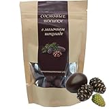 Samsonov & Partners Candied Young Pine Cones in Milk Chocolate Siberian Delicacy 100g/3.53oz