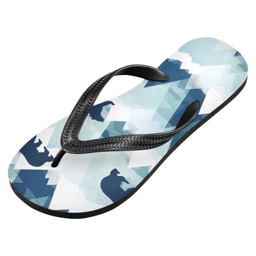 Polar Bear Beach Summer Casual Flip Flop Sandals Non-Slip Quick Dry for Women Men 214B2877