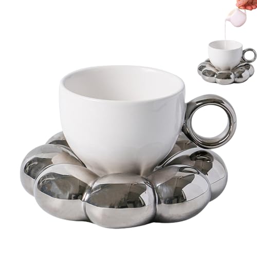 Ԃ̌`̃R[q[}O 14.5x14.5x10.8cm Z~bN t[eB[hN}O Ђ܂fUCe R[q[Jbv N₩ȉԕ}O Mݕ̃fXNgbvی̂߂̂Ђ܂fUC̃eB[ ƃ\[T[