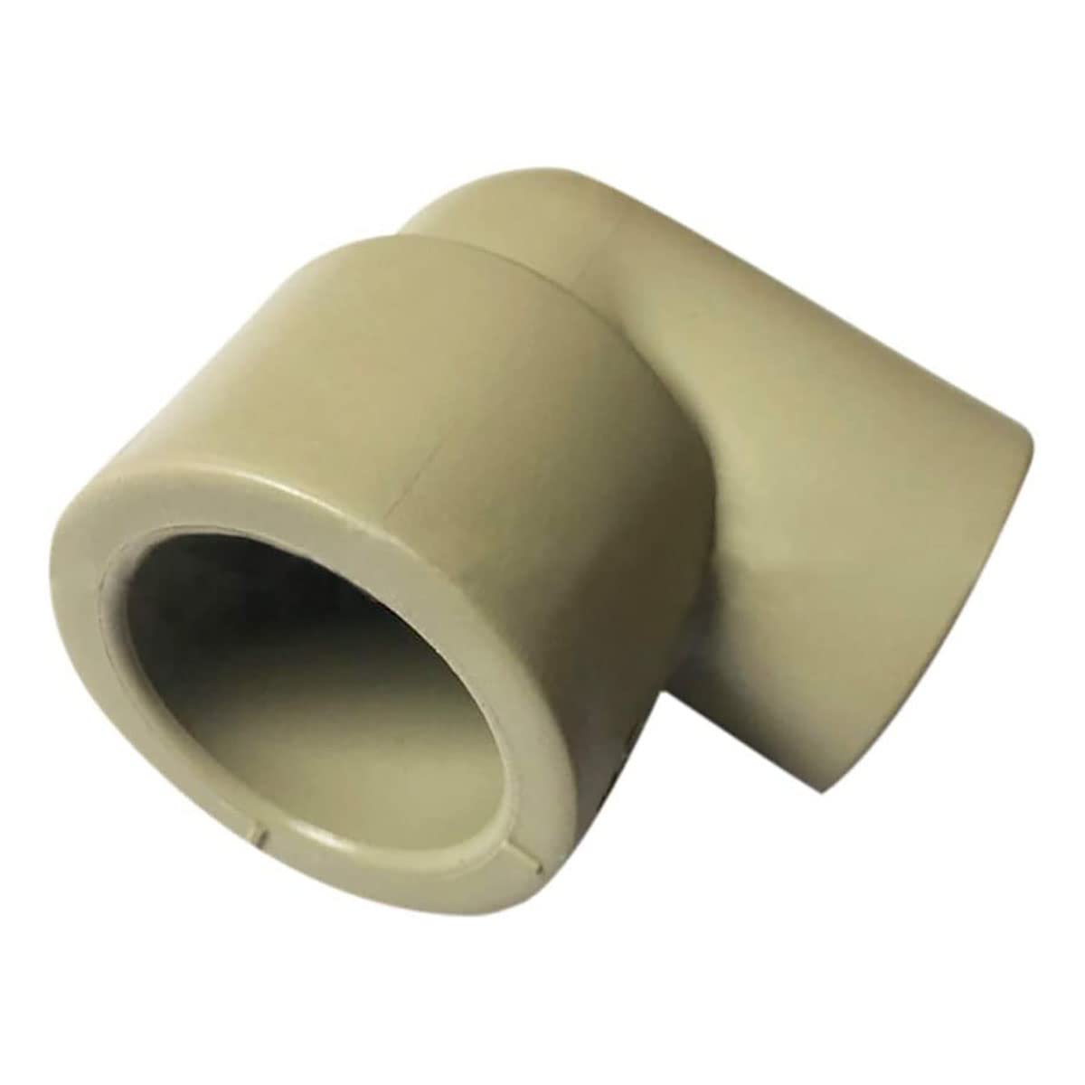 Accesorios de tubería de plástico, conectores de tubería de agua PPR Codo reductor de tubería de agua PPR Conectores de accesorios de tubería de 90 grados Marrón 1 pieza(90-75mm)