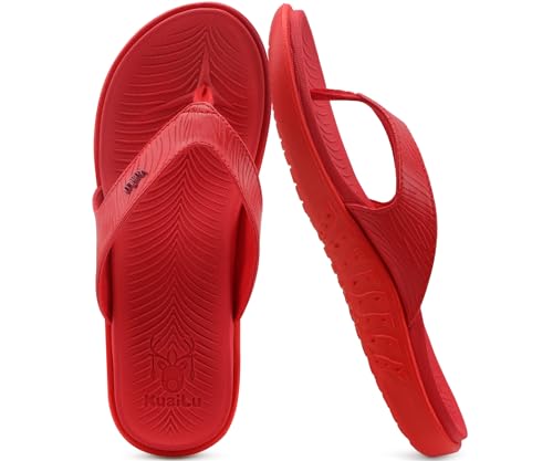 Image of KuaiLu Women's Orthotic Arch Support Flip Flop Sandals