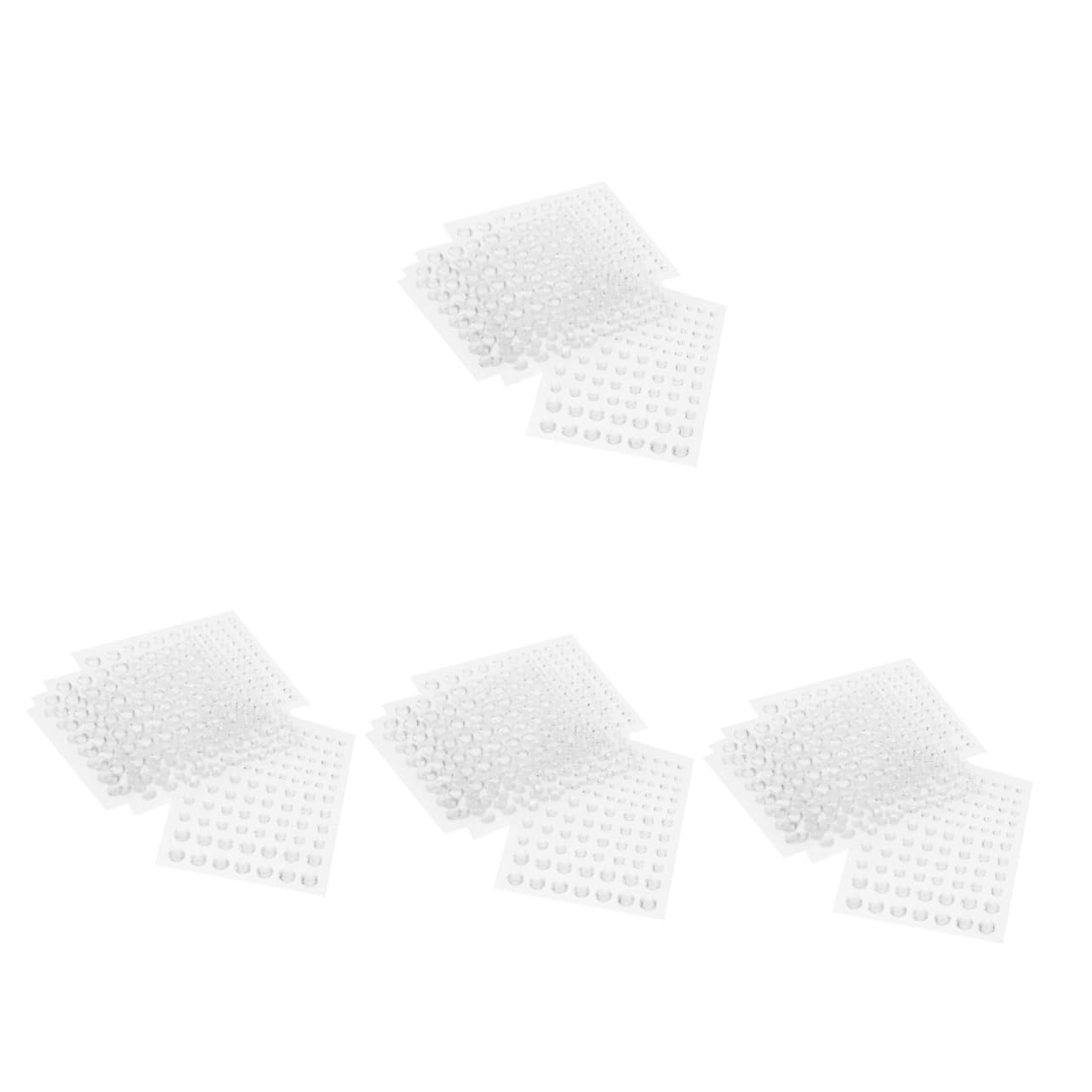 SHINEOFI 32arkusze Transparentne Naklejki Kształcie Kropli Wody Arkuszy Do Dekoracji Kart Etui Telefony Nail Art i Roślinnych Akcentów Łatwe Aplikacji Samoprzylepne Akcesoria