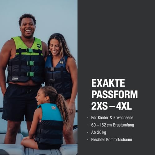 Miniatura 3 de Mesle Chaleco De Natación H210, 2xs-4xl, Ayuda A La Flotación Para Adultos Y Niños, Chaleco Ligero 50n Para Hombres Y Mujeres, Impacto Para Moto Acuática, Paddle Surf, Kayak, Wakeboard