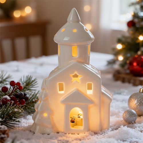 Timasser Weihnachtsdorf mit Beleuchtung, Weihnachtsdeko Weihnachtsdorf...