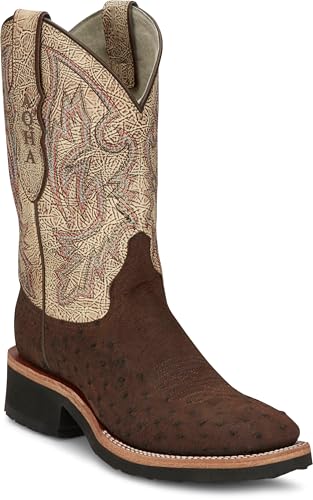 Justin Peppy San Badger Men's Western Cowboy Boots - Genuine Leather, Durable, Comfortable Fit, Perfect for Rodeo and Ranch Wear