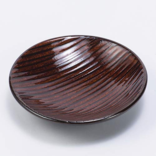 山下工芸 小石原焼くし目4寸皿(飴釉) 45033556