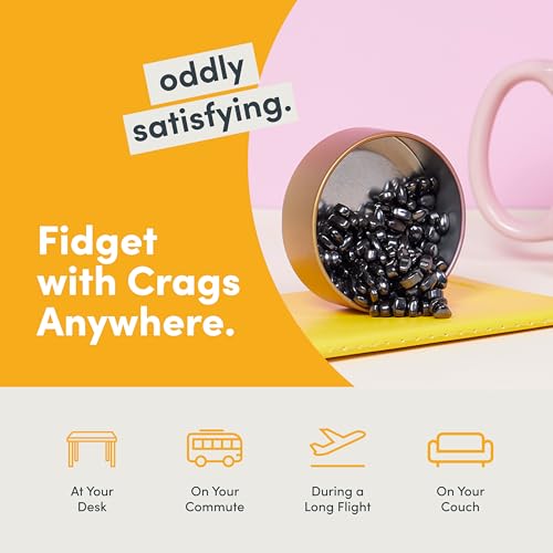 Speks Crags Ferrite Putty | 500+ Ferrite Stones in a Tin, Fidget Toy for Adults & Teens 14+, Desk Toy for Office, Christmas Gift, Holiday Stocking Stuffer, Stress Relief | Pink Gradient, Medium