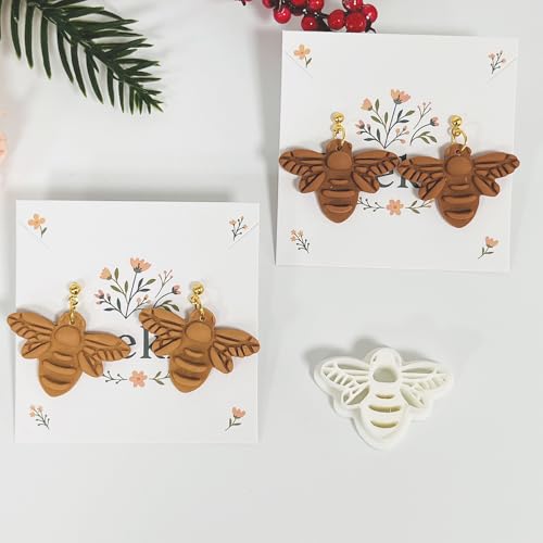Moldes de arcilla polimérica de abeja para confección de joyería y pendientes artesanales 7