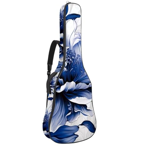 Sac pour guitare acoustique étanche housse de transport fleurs multicolores 42.9 in