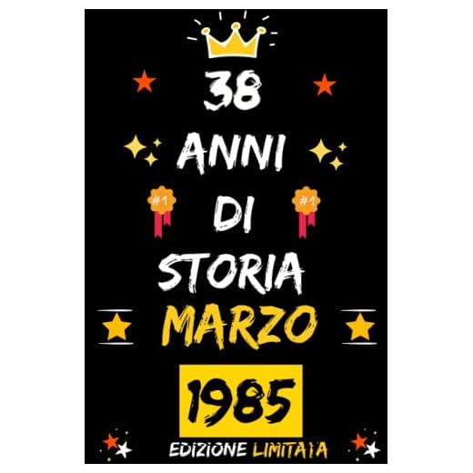 CUADERNO, 38 AÑOS DE HISTORIA MARZO 1985 EDICIÓN LIMITADA: Regalo de 38 cumpleaños para mujeres y hombres, ideas de 38 cumpleaños... un cumpleaños... ... regalo de 38 cumpleaños para él/ella.