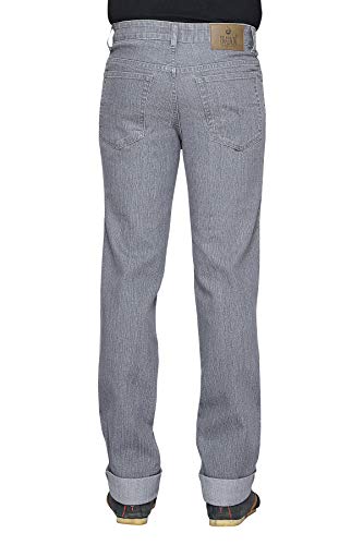 Image of Men's Stretchable Relax Fit Jeans-Grey
