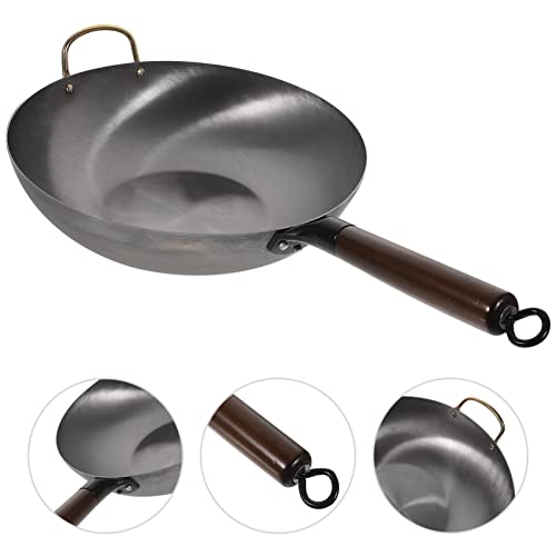 Wok de hierro antiadherente multifuncional UPKOCH miniatura 7