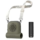 InoKraft Freihändiger Clip-Ventilator, tragbarer Ventilator mit 4Ah Wechselakku, 49 ft/s Turbo Fan, Trail Clip-On Ventilator für Taille & Rucksack, Camping Ventilator für Wandern & Outdoor, Grün