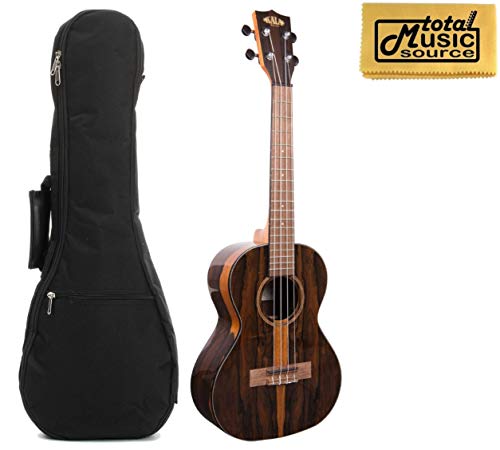 Kala Ziricote Series KA-ZCT-T Tenor Gloss Ziricote Ukulele, w Gigbag