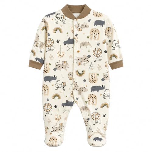 Image of EIO 100% Cotton Baby Rompers Sleepsuits Jumpsuits Night Suits for Newborn Baby Boys & Girls | Soft Infant Bodysuit | Pack of 3 Kids Rompers
