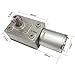 JGY-370 DC Worm Geared Motor, 6V 12V 24V, Self-Locking Reversible Reducer, Low Speed High Torque 0.8-25 kg.cm, Miniature Gear Motor for Boat Car Fan Home Appliance (66rpm 24V)