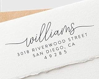 Personalised Address Stamp, Rubber Return Address Stamp, Self Inking Address Stamp, Custom Stamp