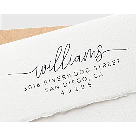 Stamp by Me | Custom Return Address Stamp - Up to 3 Designs to Choose | Personalized Self-Inking Stamp | Custom Address Stamp | Custom Rubber Stamp | Stamps for Mailing | Custom Stamps Self Ink Cover