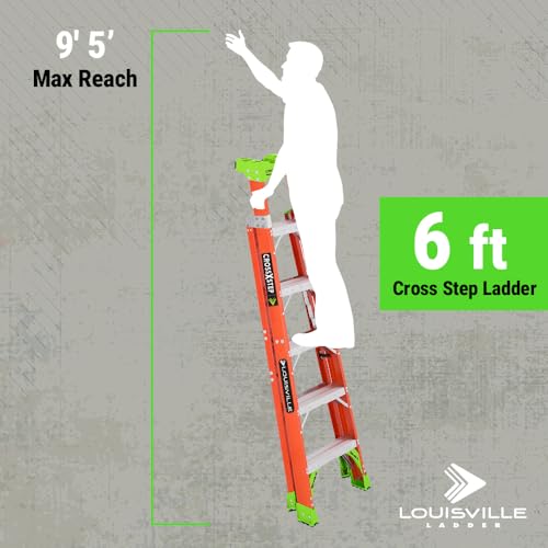 Image of Louisville Ladder FXS1506, 6-feet, Orange