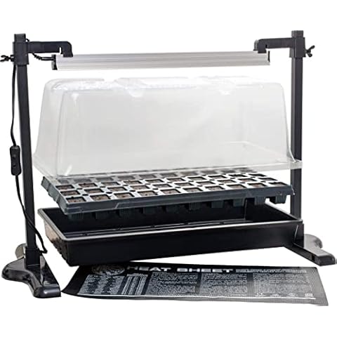 SunBlaster SL1611208 18" LED Intermediate Grow at Home Greenhouse Kit Cover