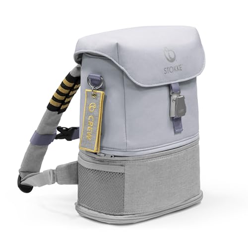 Stokke JetKids Mochila, Arctic Blue - Diseño Expansible para Niños de 2 A 7 años - Material Repelente al agua y fácil de limpiar - Incluye Almohadilla para Asiento