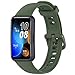 E ECSEM Bands Compatible with Huawei Band 10/9/8 Smartwatch Replacement Silicone Adjustable Bracelet Accessory Strap for Huawei Band 10/9/8 Wristbands W/Metal Buckle (ColorsB)