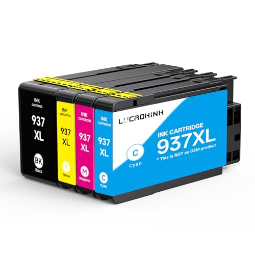 Encre cartouches 937xl pack de 4 compatibles HP Officejet Pro 9120b 9720