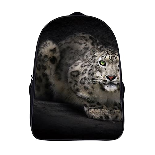 Sac à dos 3D grand confort imprimé léopard avec bretelles ergonomiques ajustables