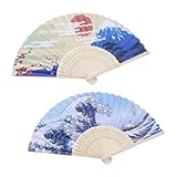 Éventails pliables en bambou – un bel ornement pour vos plats, utilisez-les pour décorer, délicats et créatifs. éventails portables en bambou