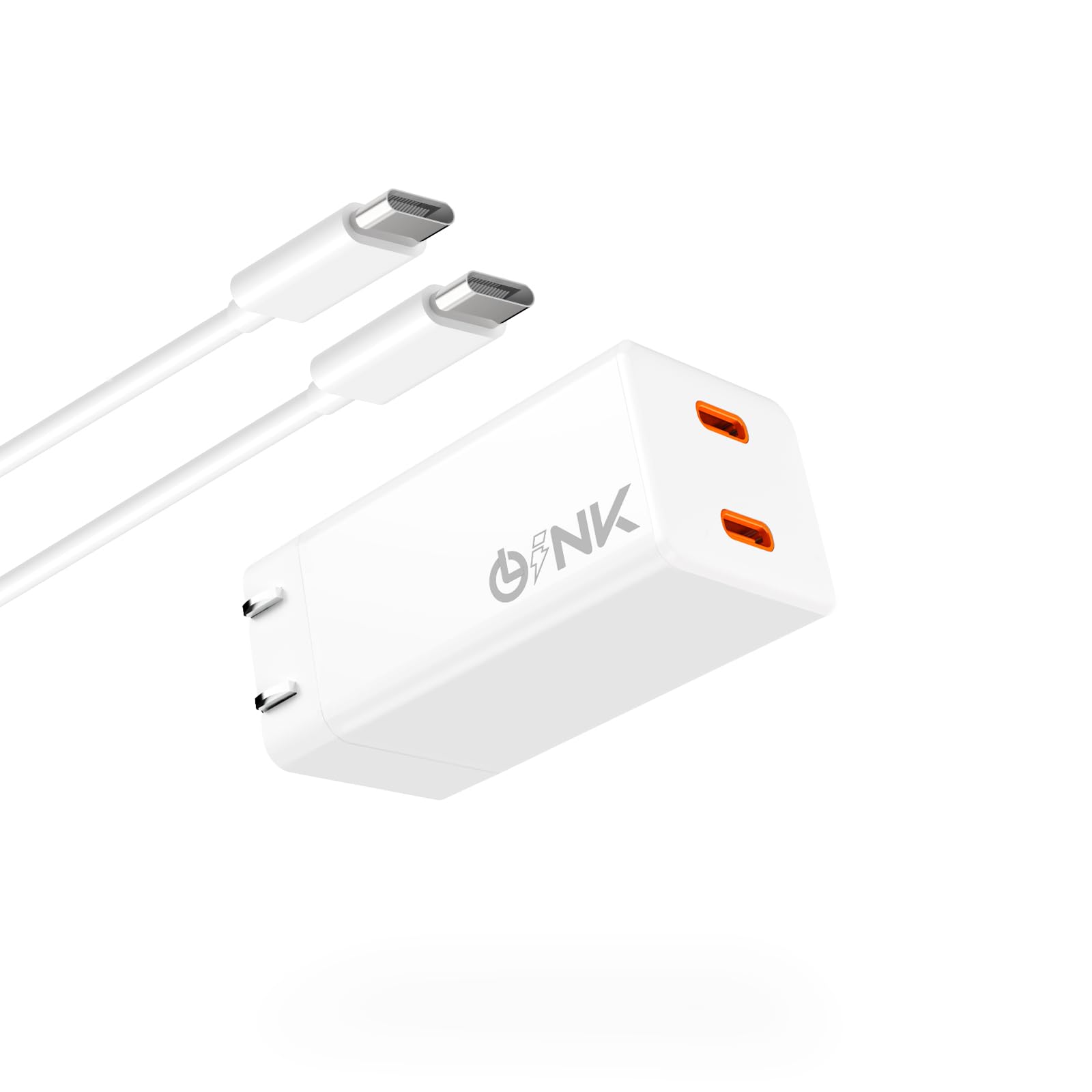 35W Fast Charging USB C GaN Charger Block, Lightweight Foldable Dual Type-C Port Compact Power Adapter for iPhone, MacBook Air, Dell XPS, HP Spectre x360, Lenovo ThinkPad X1 Carbon, ASUS ZenBook