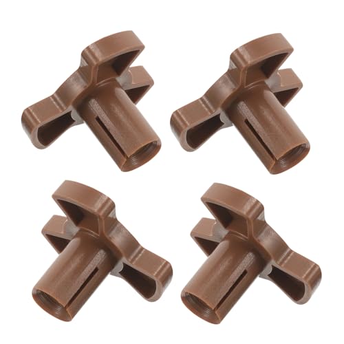 Toyvian 4 piezas Soporte para Plato Giratorio de Microondas Repuesto de Plástico Resistente para Eje y Acoplamiento Fácil Instalación y Durabilidad Prolongada