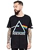 Pink Floyd Unisex T-Shirt for Men and Women | Black Acid Wash Band Tee | Dark Side of The Moon Album Logo | Music CD Merchandise Small #2