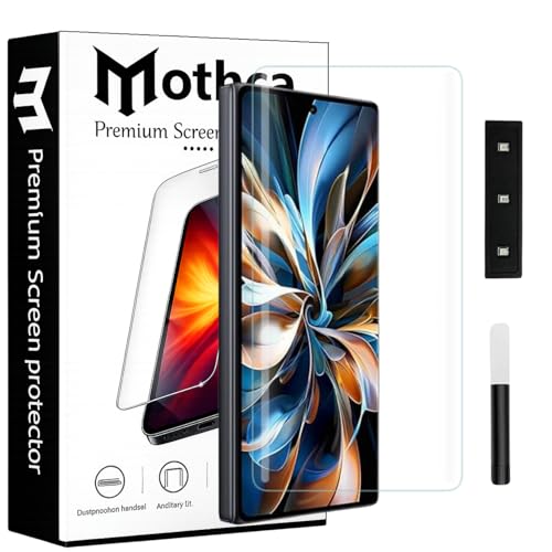 Image of Mothca Curved UV Tempered Glass Screen Protector for Vivo X Fold 3 Pro | HD Clear | Full Screen Coverage | Pack of 1
