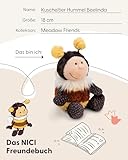 NICI Kuscheltier Hummel Beelinda 18cm - gelb - Stofftier aus weichem Plüsch, niedliches Plüschtier zum Kuscheln und Spielen, für Kinder & Erwachsene, tolle Geschenkidee - 61627