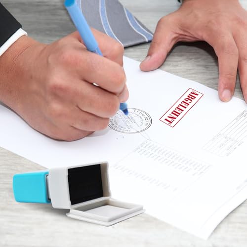 Stempel – Vorgetränkter Gummistempel-ABGELEHNT- Rote Tinte, Bürostempel, Nachrichten-Stempel, Schrifthöhe 40×20mm (ABGELEHNT)