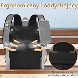 OUUTMEE Plecak chłodzący, torba piknikowa z kieszenią chłodzącą, izolowana torba chłodząca na piwo, dwuwarstwowa, szczelna, termiczna, wodoszczelny plecak na piknik, plażę lub wędrówki, szary